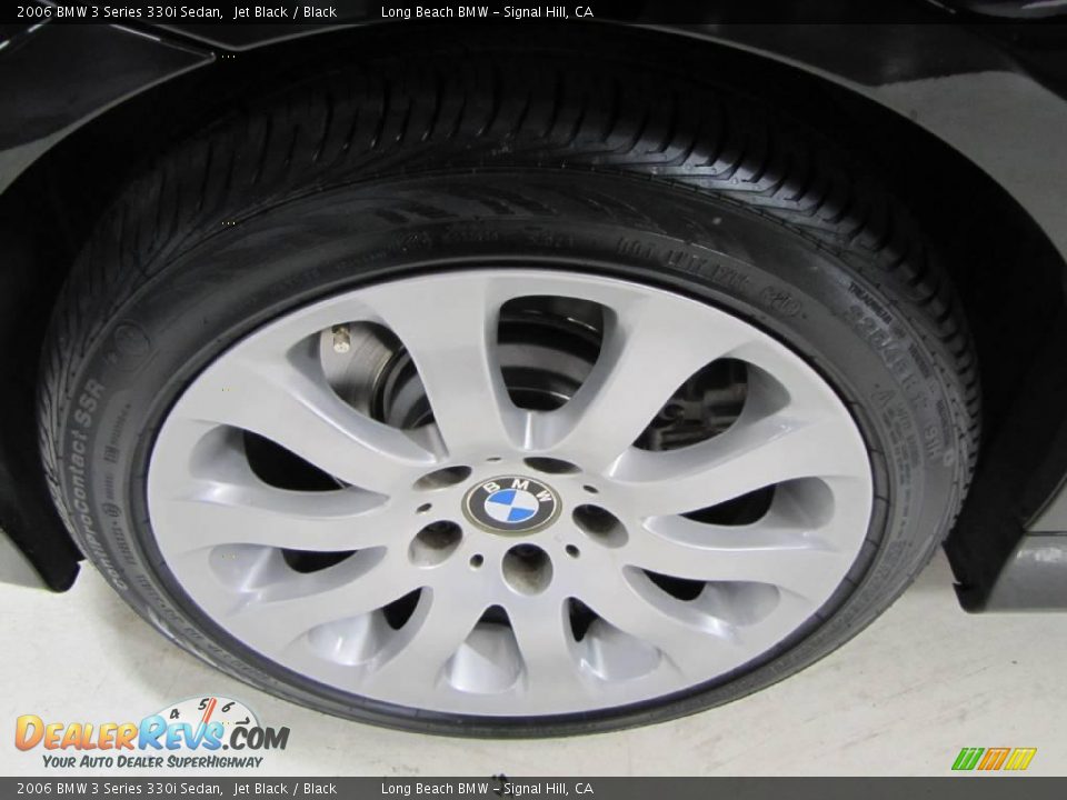 2006 BMW 3 Series 330i Sedan Jet Black / Black Photo #15