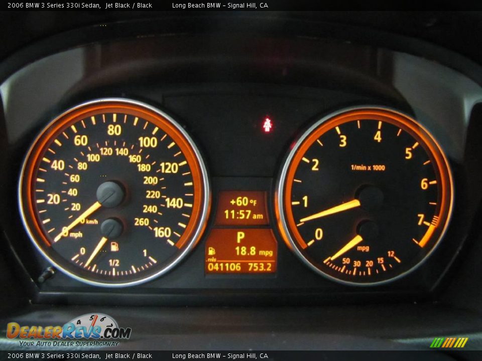 2006 BMW 3 Series 330i Sedan Jet Black / Black Photo #34