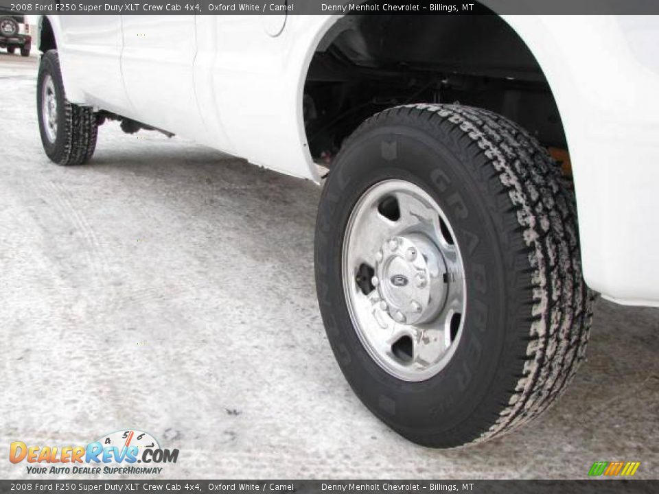 2008 Ford F250 Super Duty XLT Crew Cab 4x4 Oxford White / Camel Photo #7