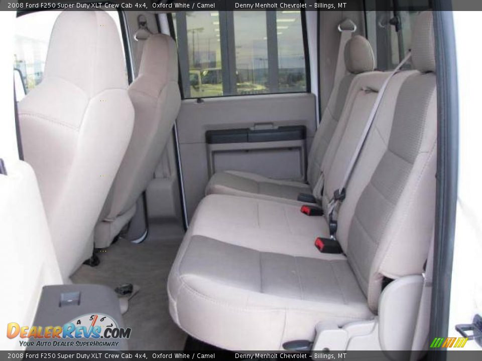 2008 Ford F250 Super Duty XLT Crew Cab 4x4 Oxford White / Camel Photo #9