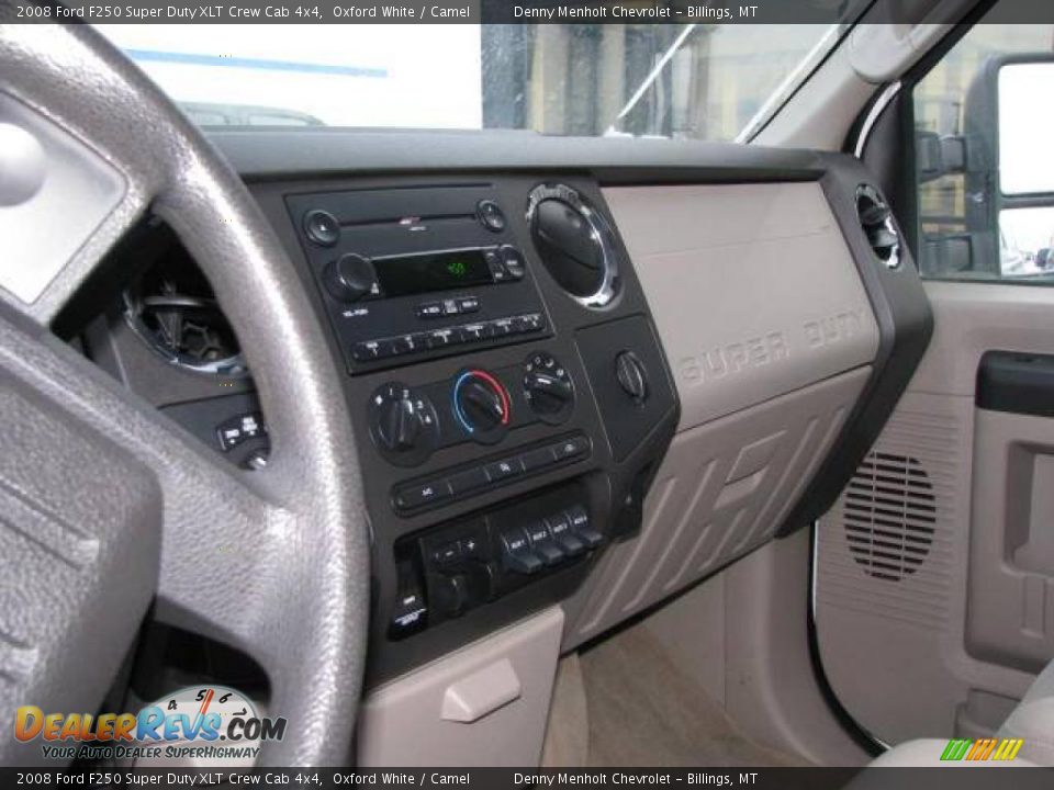 2008 Ford F250 Super Duty XLT Crew Cab 4x4 Oxford White / Camel Photo #12