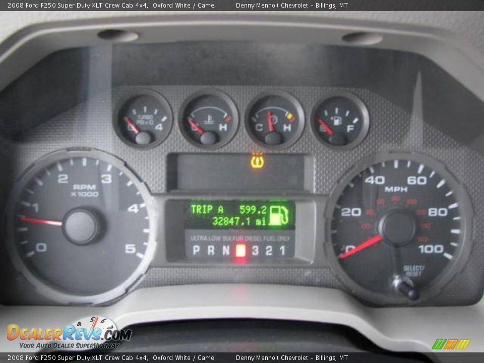 2008 Ford F250 Super Duty XLT Crew Cab 4x4 Oxford White / Camel Photo #13
