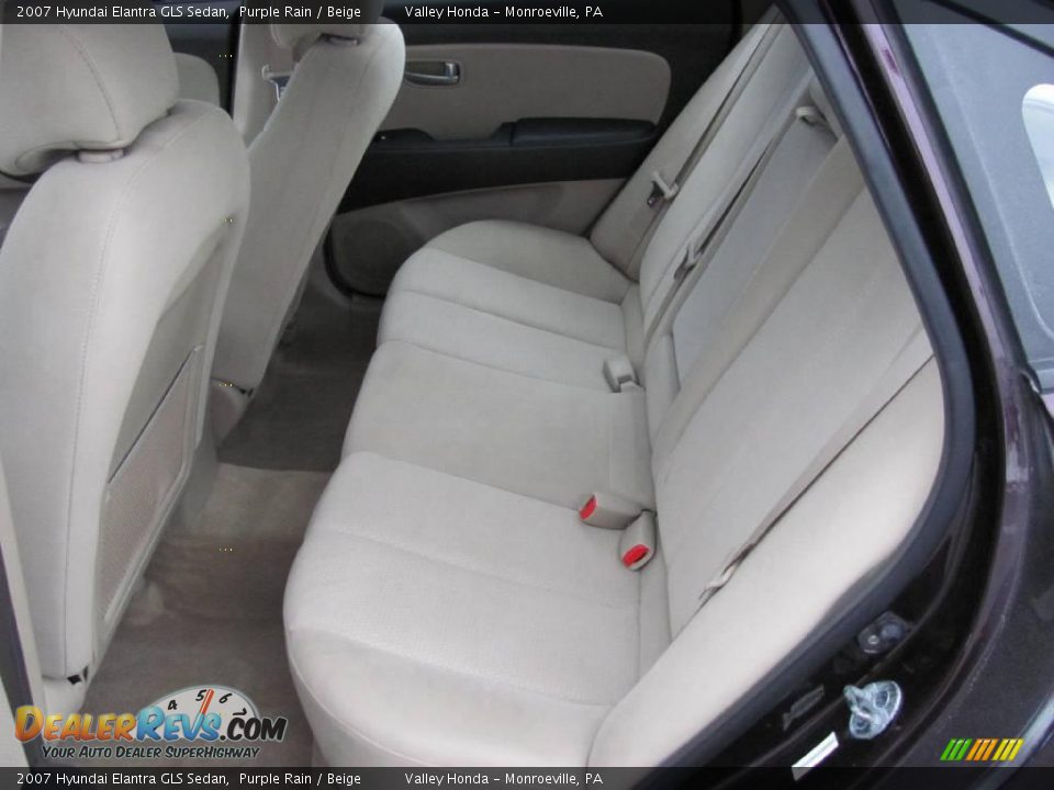 2007 Hyundai Elantra GLS Sedan Purple Rain / Beige Photo #7
