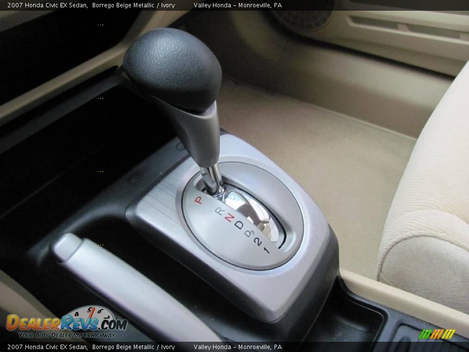2007 Honda Civic EX Sedan Borrego Beige Metallic / Ivory Photo #12