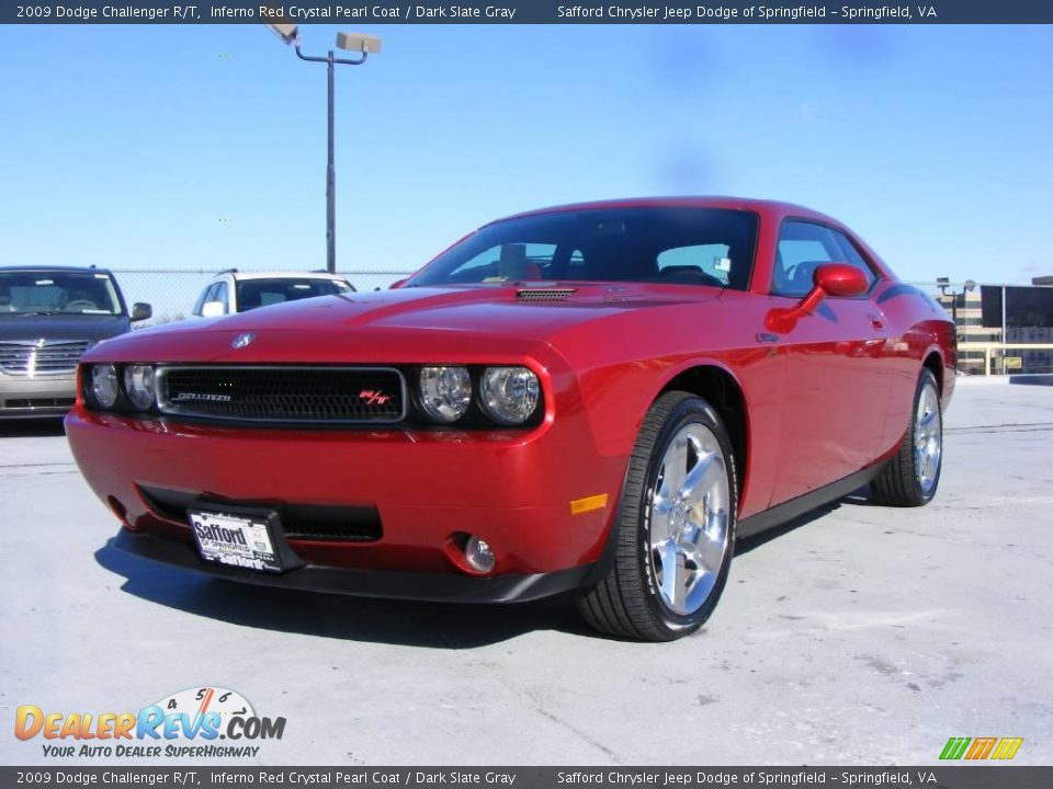 2009 Dodge Challenger R/T Inferno Red Crystal Pearl Coat / Dark Slate Gray Photo #1
