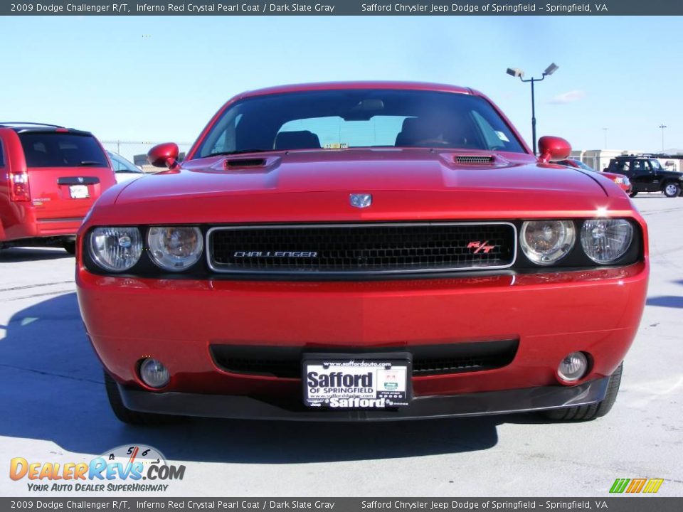 2009 Dodge Challenger R/T Inferno Red Crystal Pearl Coat / Dark Slate Gray Photo #2