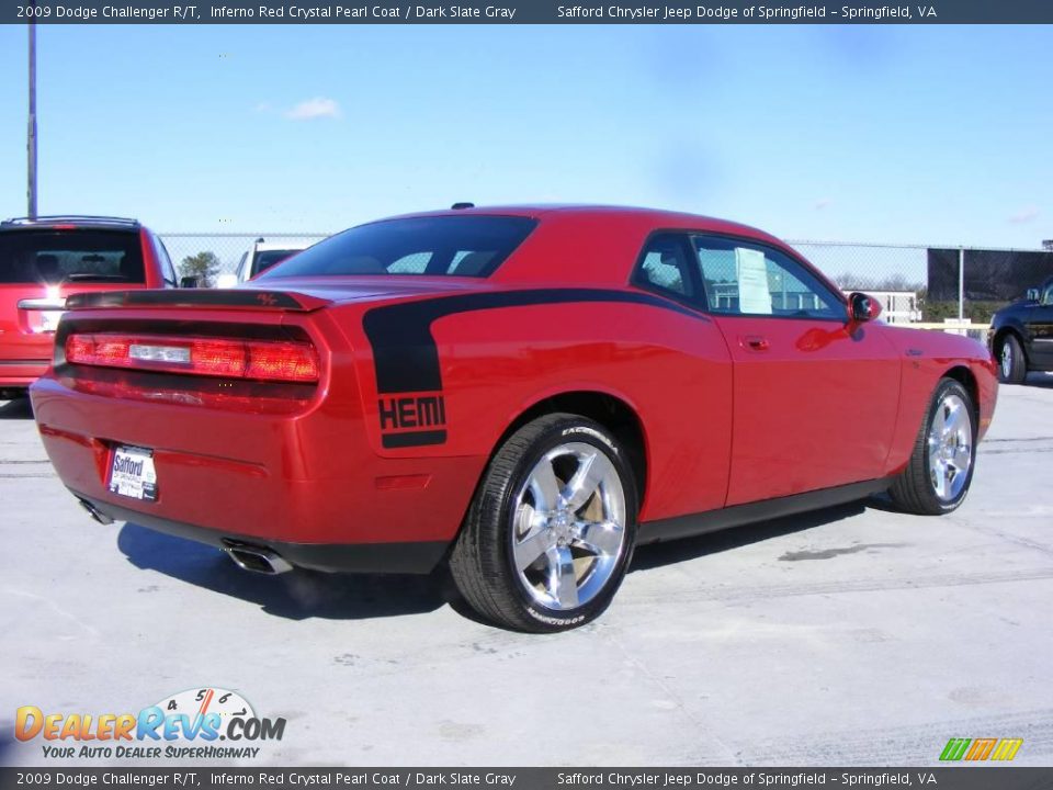 2009 Dodge Challenger R/T Inferno Red Crystal Pearl Coat / Dark Slate Gray Photo #5