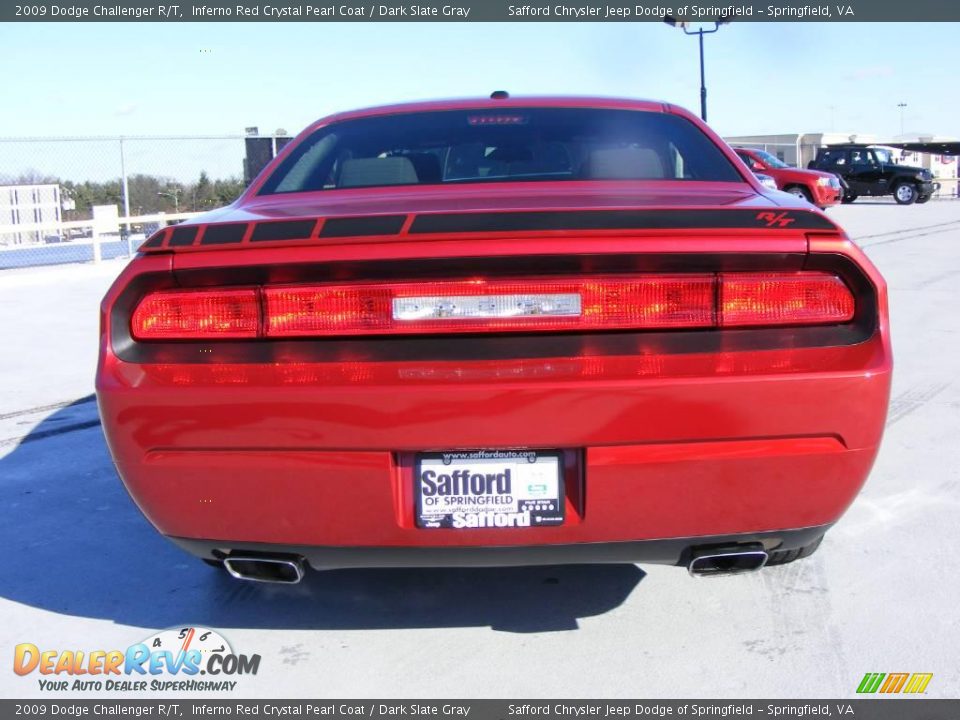 2009 Dodge Challenger R/T Inferno Red Crystal Pearl Coat / Dark Slate Gray Photo #6