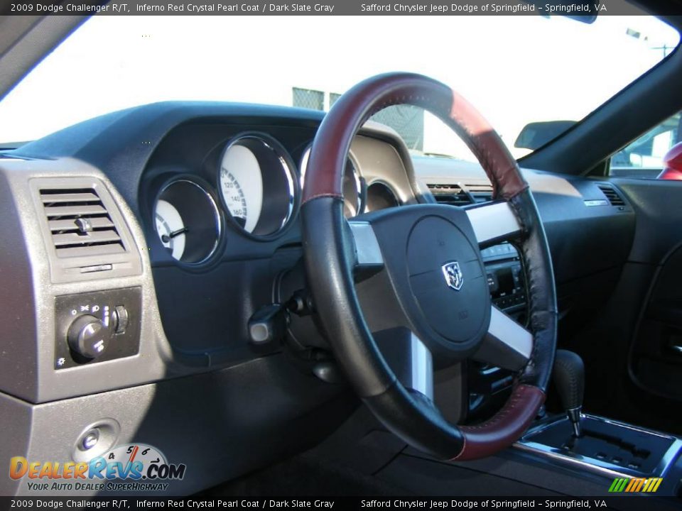 2009 Dodge Challenger R/T Inferno Red Crystal Pearl Coat / Dark Slate Gray Photo #13