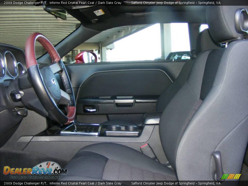 2009 Dodge Challenger R/T Inferno Red Crystal Pearl Coat / Dark Slate Gray Photo #15