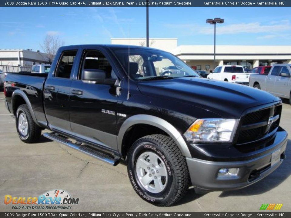 2009 Dodge Ram 1500 TRX4 Quad Cab 4x4 Brilliant Black Crystal Pearl / Dark Slate/Medium Graystone Photo #1