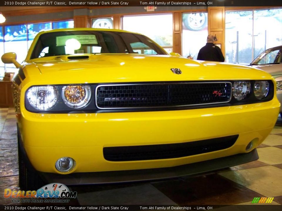 2010 Dodge Challenger R/T Classic Detonator Yellow / Dark Slate Gray Photo #3