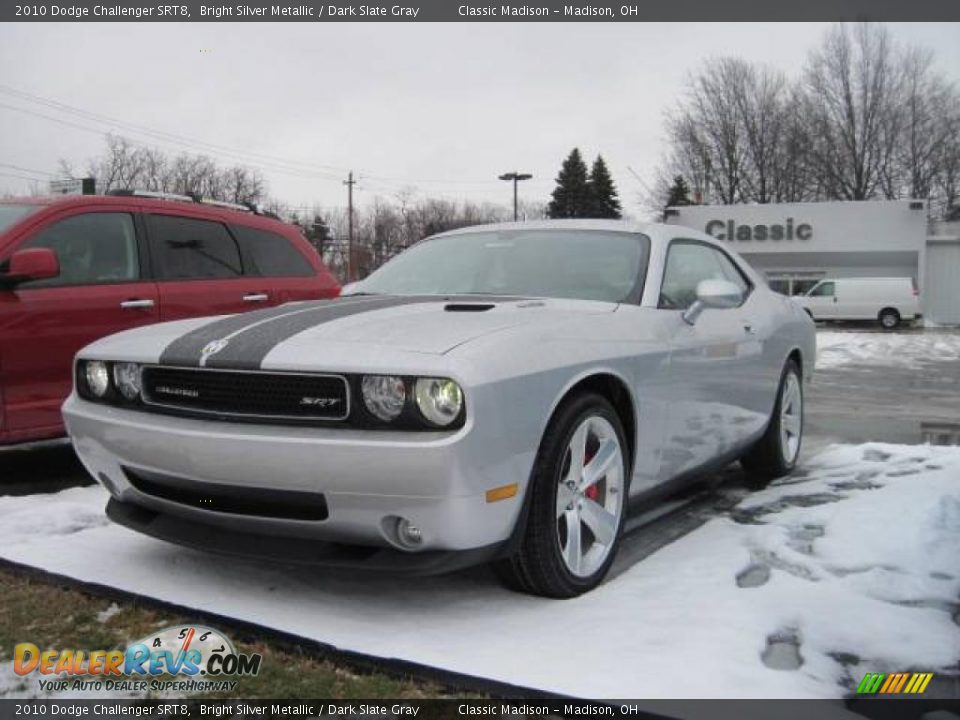 2010 Dodge Challenger SRT8 Bright Silver Metallic / Dark Slate Gray Photo #1