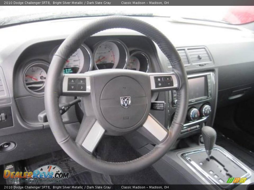 2010 Dodge Challenger SRT8 Bright Silver Metallic / Dark Slate Gray Photo #12