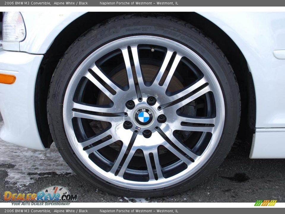 2006 BMW M3 Convertible Alpine White / Black Photo #12