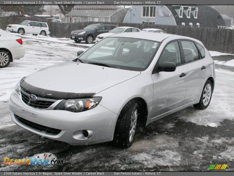 2008 Subaru Impreza 2.5i Wagon Spark Silver Metallic / Carbon Black Photo #1
