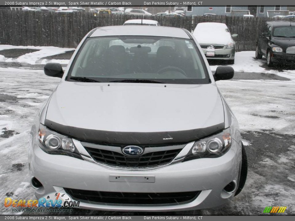 2008 Subaru Impreza 2.5i Wagon Spark Silver Metallic / Carbon Black Photo #2