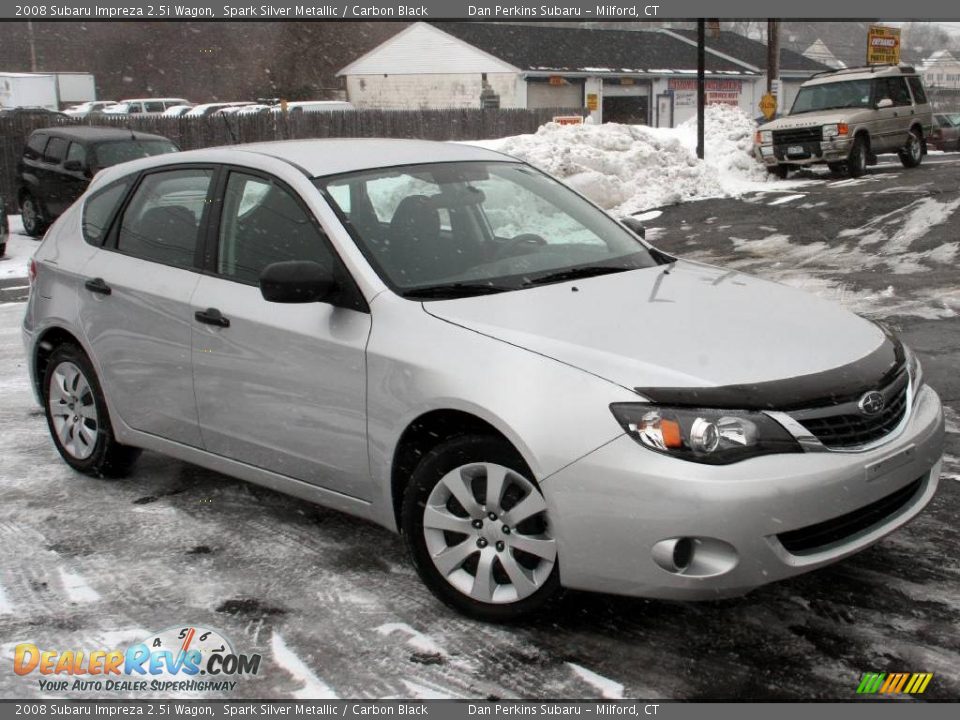2008 Subaru Impreza 2.5i Wagon Spark Silver Metallic / Carbon Black Photo #3