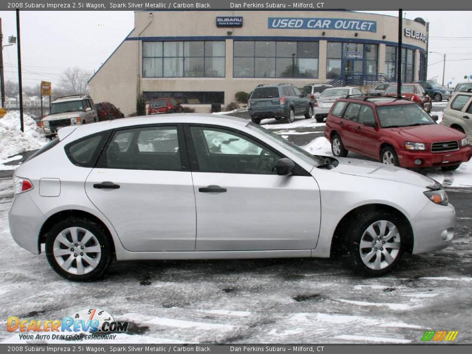 2008 Subaru Impreza 2.5i Wagon Spark Silver Metallic / Carbon Black Photo #4