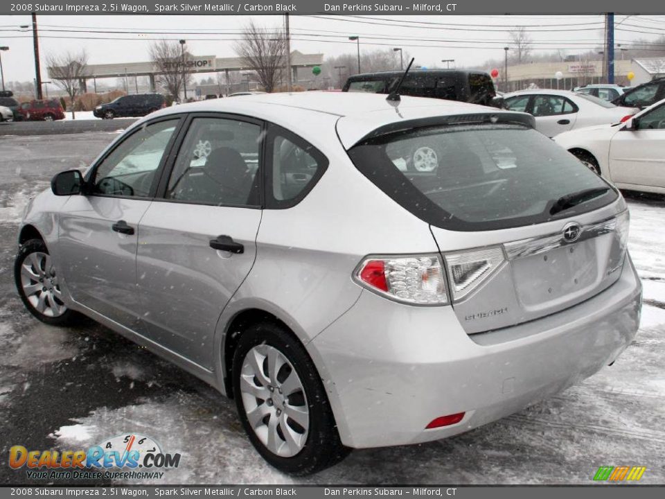 2008 Subaru Impreza 2.5i Wagon Spark Silver Metallic / Carbon Black Photo #8