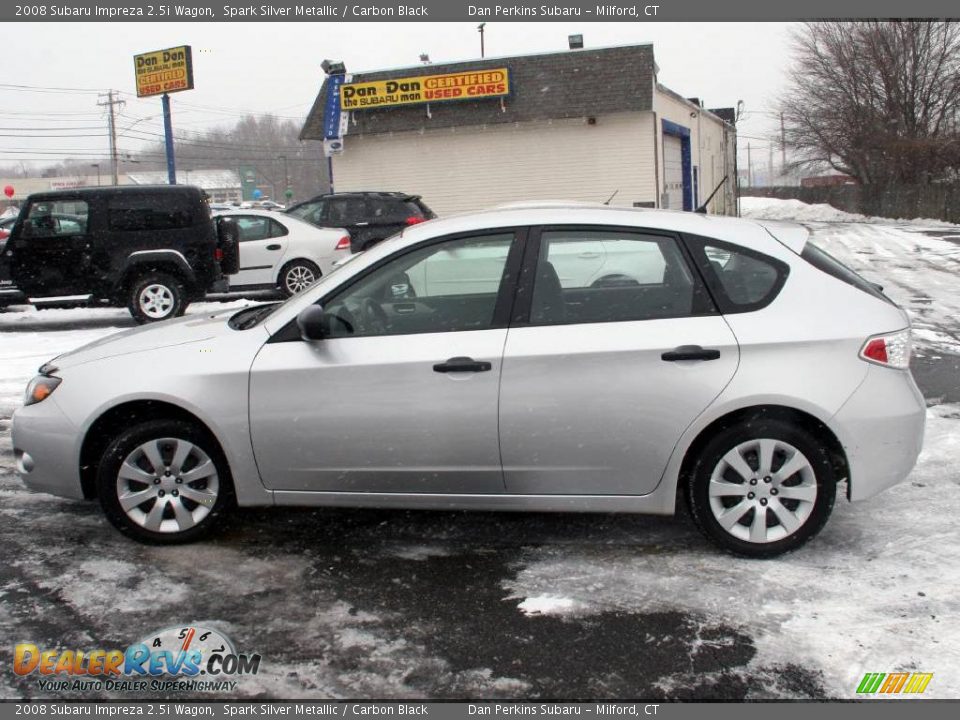 2008 Subaru Impreza 2.5i Wagon Spark Silver Metallic / Carbon Black Photo #9