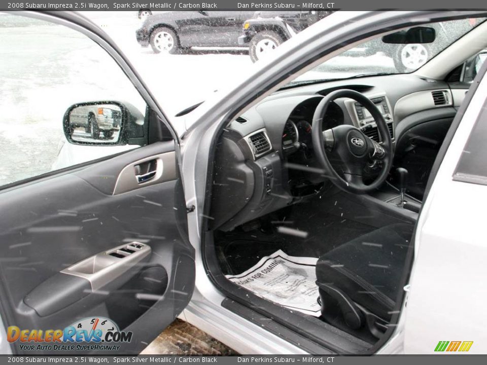 2008 Subaru Impreza 2.5i Wagon Spark Silver Metallic / Carbon Black Photo #10