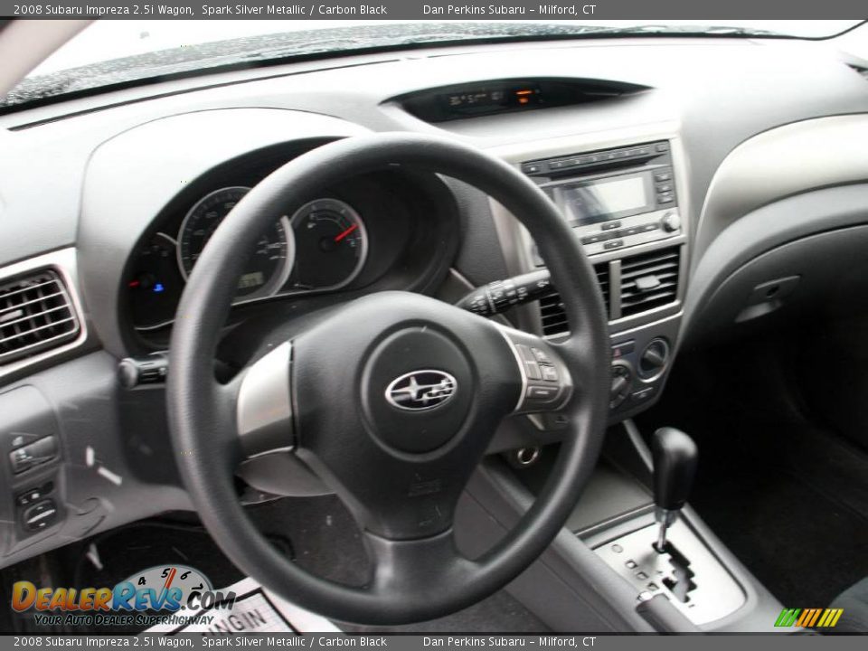 2008 Subaru Impreza 2.5i Wagon Spark Silver Metallic / Carbon Black Photo #11