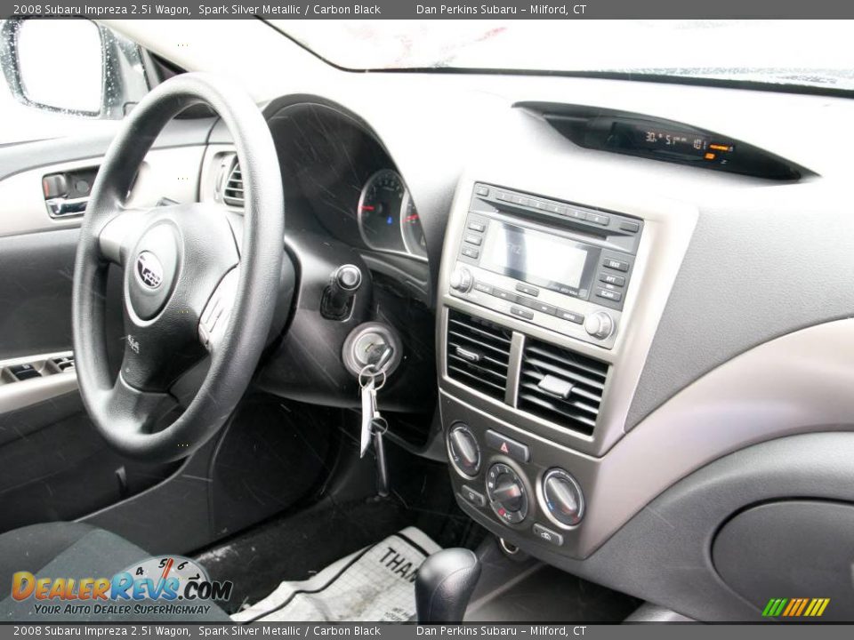2008 Subaru Impreza 2.5i Wagon Spark Silver Metallic / Carbon Black Photo #12