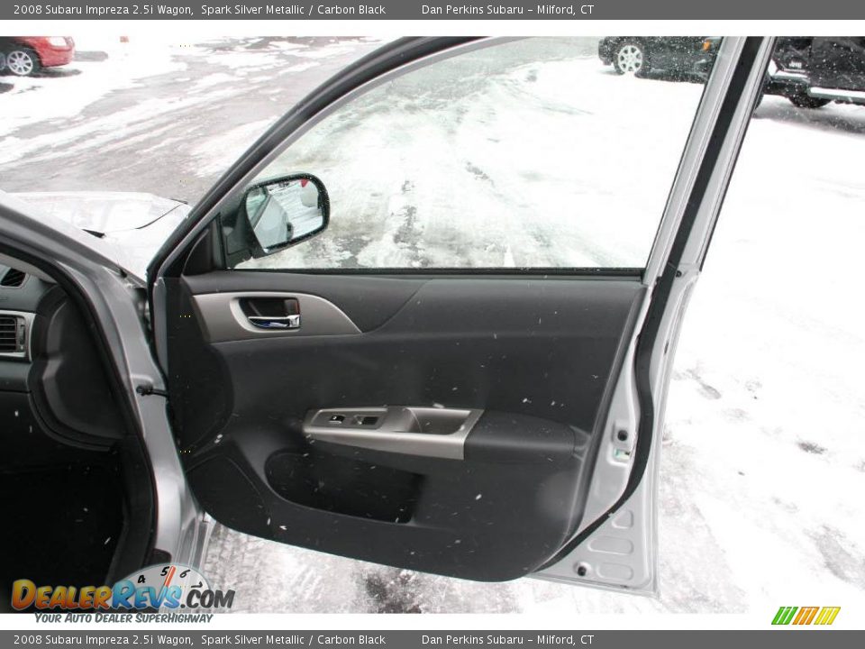 2008 Subaru Impreza 2.5i Wagon Spark Silver Metallic / Carbon Black Photo #14