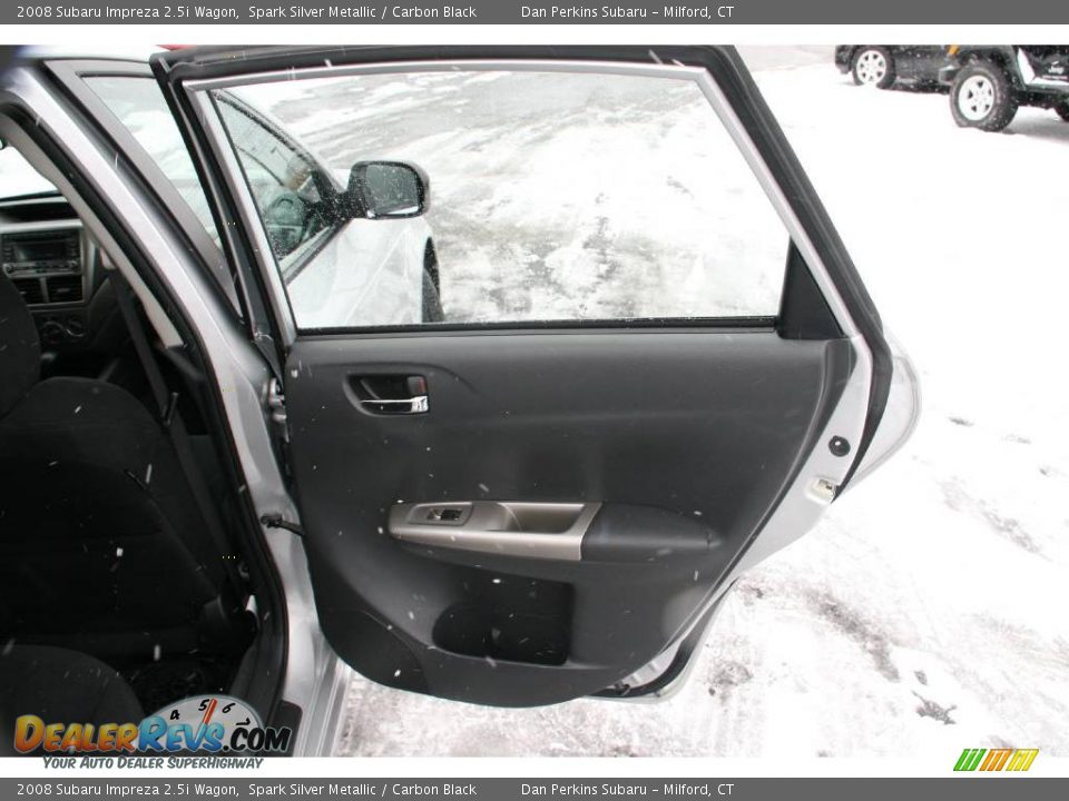 2008 Subaru Impreza 2.5i Wagon Spark Silver Metallic / Carbon Black Photo #15