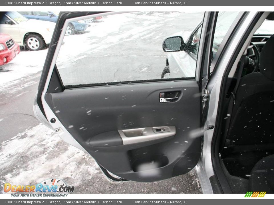 2008 Subaru Impreza 2.5i Wagon Spark Silver Metallic / Carbon Black Photo #16