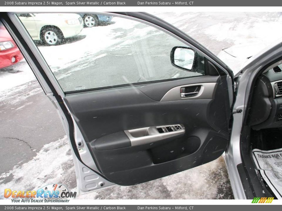 2008 Subaru Impreza 2.5i Wagon Spark Silver Metallic / Carbon Black Photo #17