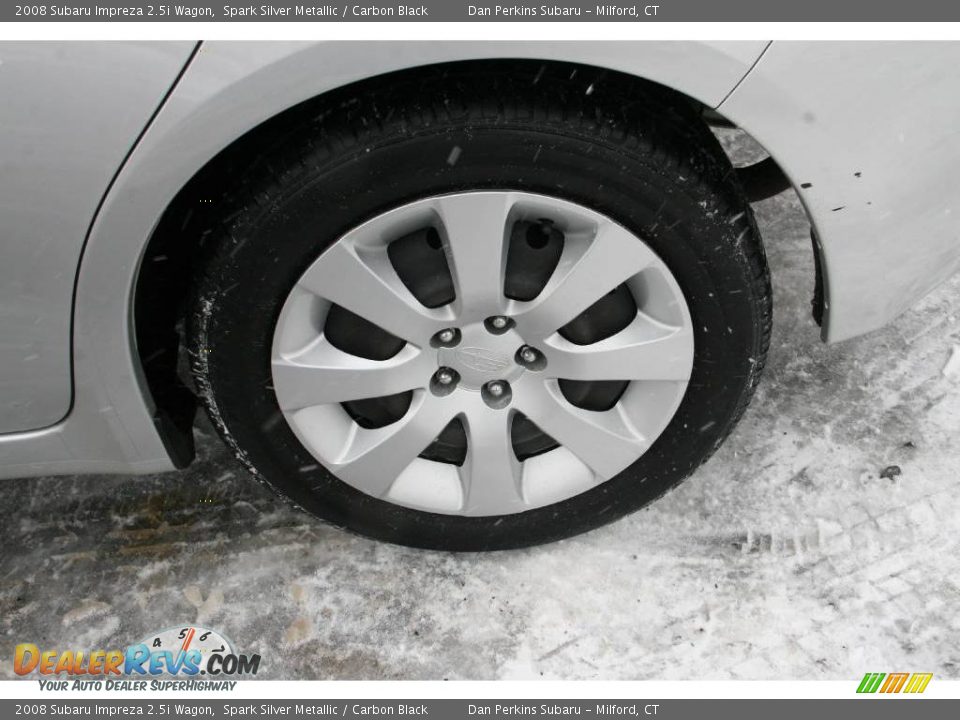 2008 Subaru Impreza 2.5i Wagon Spark Silver Metallic / Carbon Black Photo #18