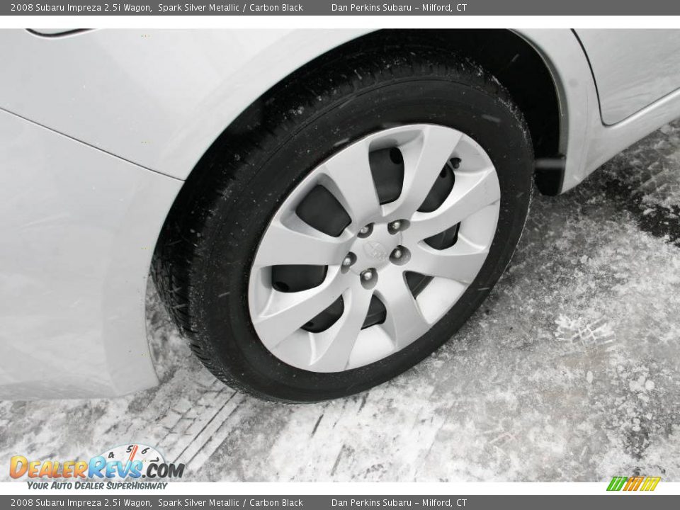 2008 Subaru Impreza 2.5i Wagon Spark Silver Metallic / Carbon Black Photo #19