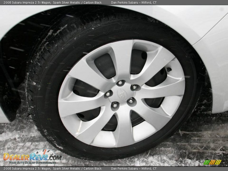 2008 Subaru Impreza 2.5i Wagon Spark Silver Metallic / Carbon Black Photo #20