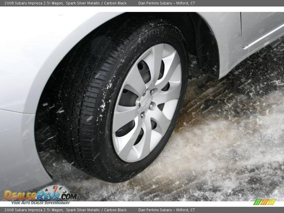 2008 Subaru Impreza 2.5i Wagon Spark Silver Metallic / Carbon Black Photo #21