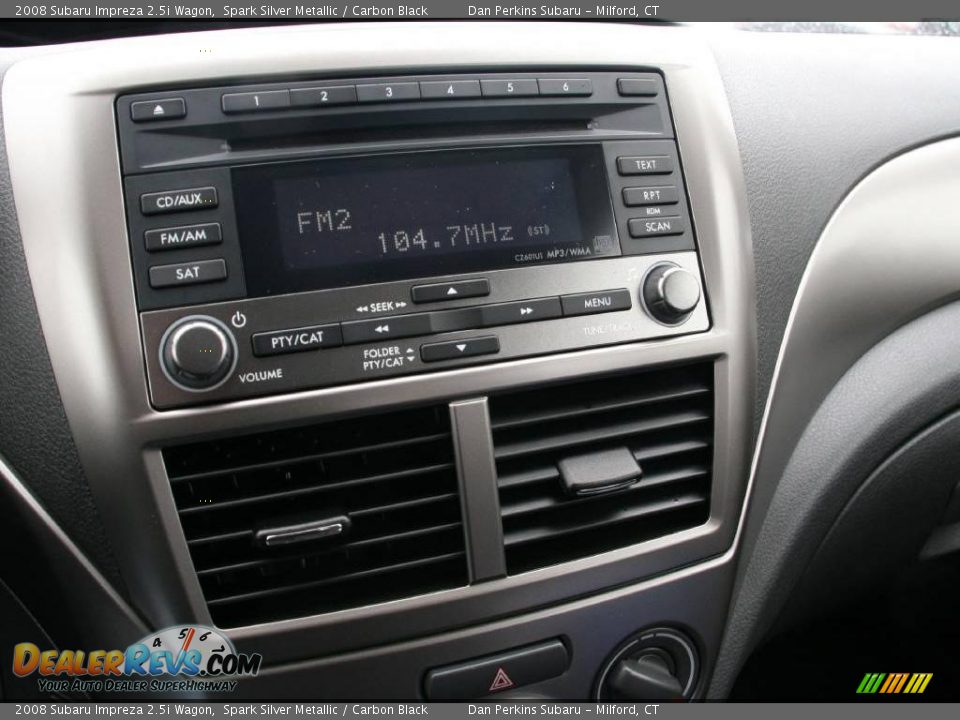 2008 Subaru Impreza 2.5i Wagon Spark Silver Metallic / Carbon Black Photo #22