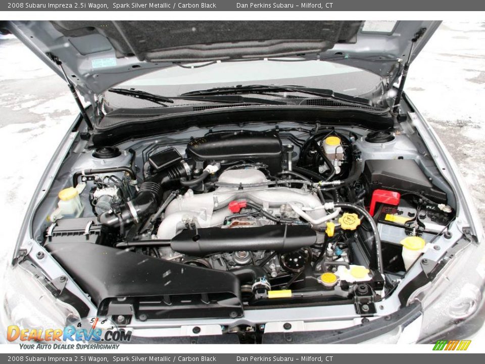 2008 Subaru Impreza 2.5i Wagon Spark Silver Metallic / Carbon Black Photo #26