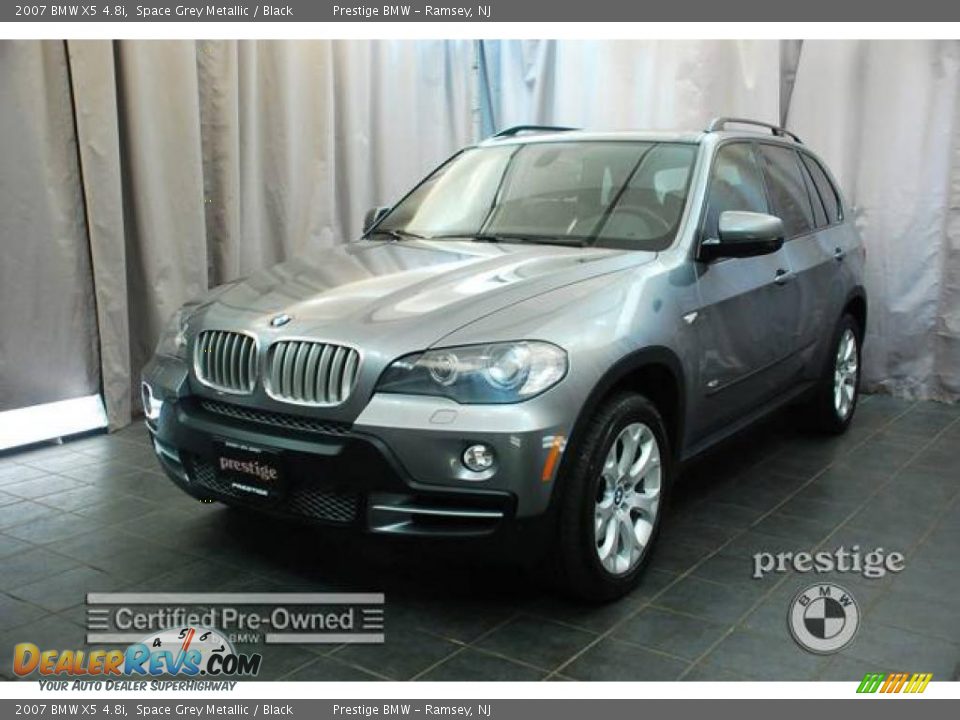 2007 BMW X5 4.8i Space Grey Metallic / Black Photo #1