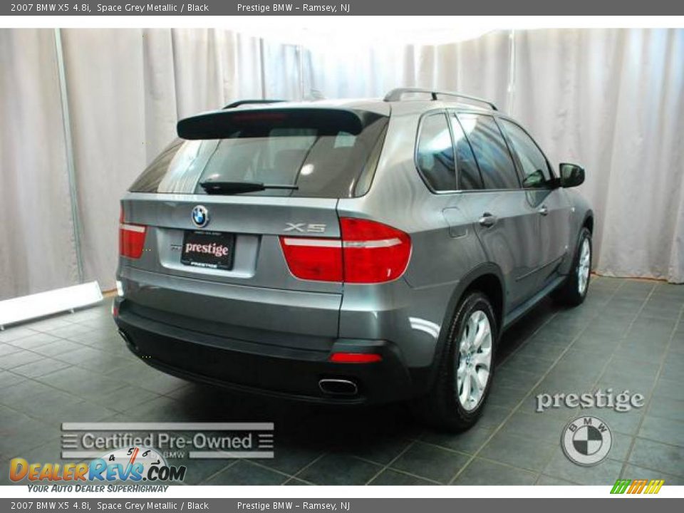 2007 BMW X5 4.8i Space Grey Metallic / Black Photo #4