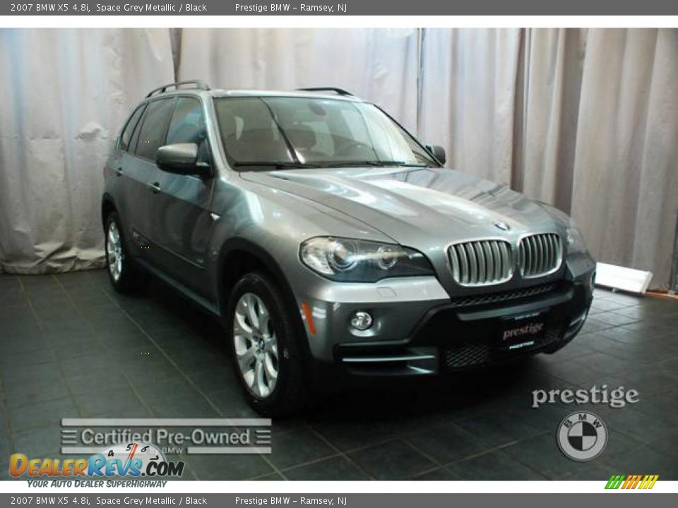2007 BMW X5 4.8i Space Grey Metallic / Black Photo #6