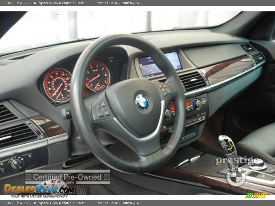 2007 BMW X5 4.8i Space Grey Metallic / Black Photo #15