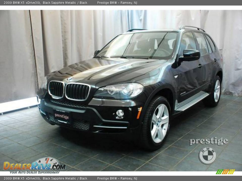 2009 BMW X5 xDrive30i Black Sapphire Metallic / Black Photo #1