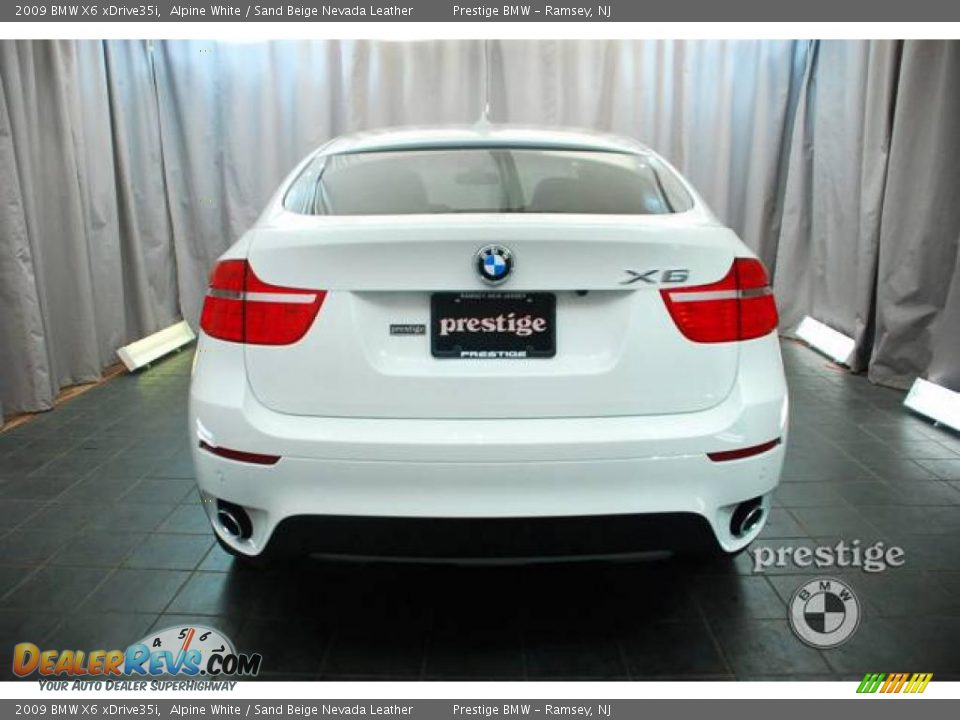 2009 BMW X6 xDrive35i Alpine White / Sand Beige Nevada Leather Photo #3