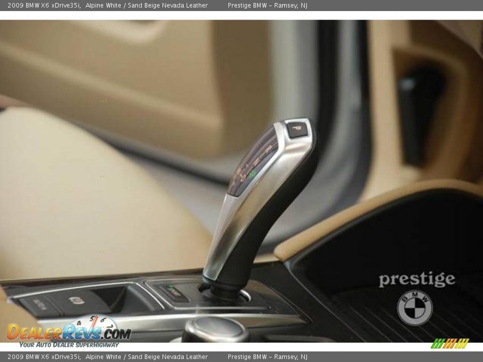 2009 BMW X6 xDrive35i Alpine White / Sand Beige Nevada Leather Photo #18