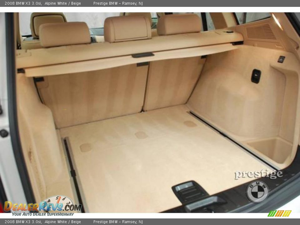 2008 BMW X3 3.0si Alpine White / Beige Photo #8