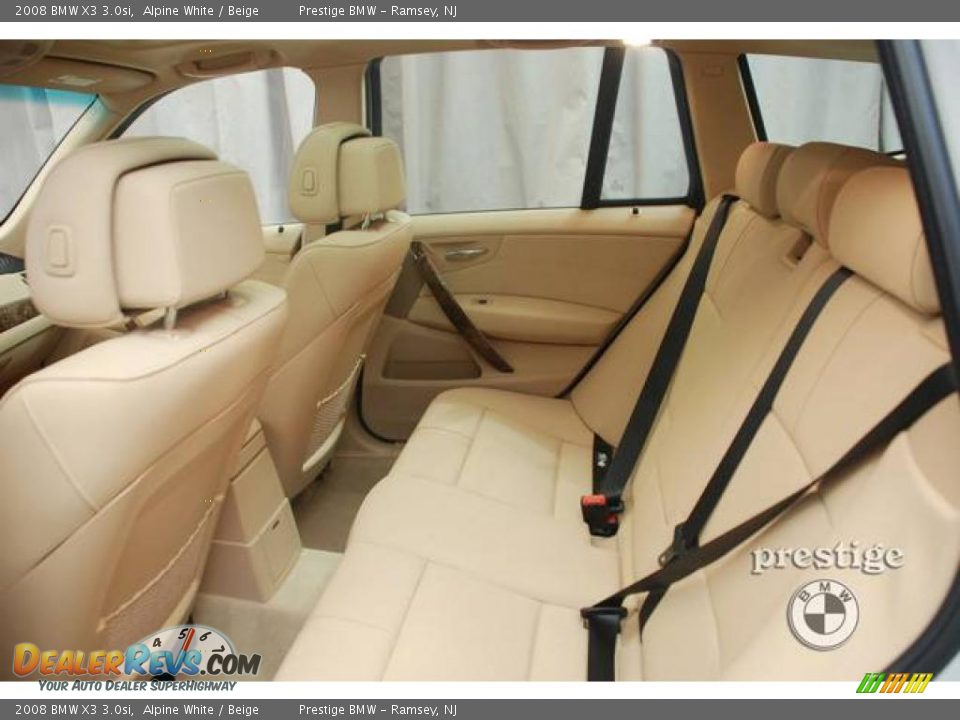 2008 BMW X3 3.0si Alpine White / Beige Photo #10