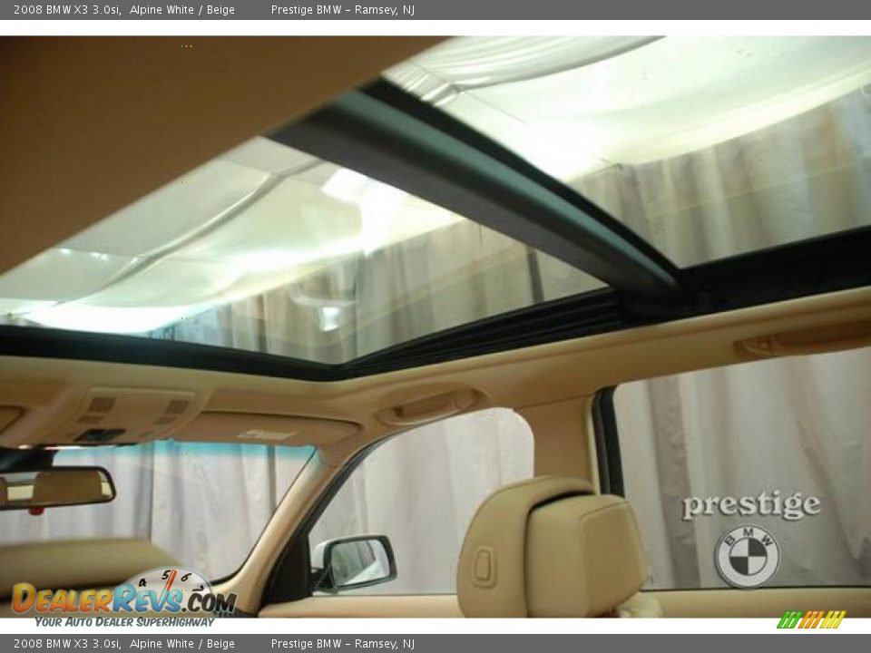 2008 BMW X3 3.0si Alpine White / Beige Photo #11