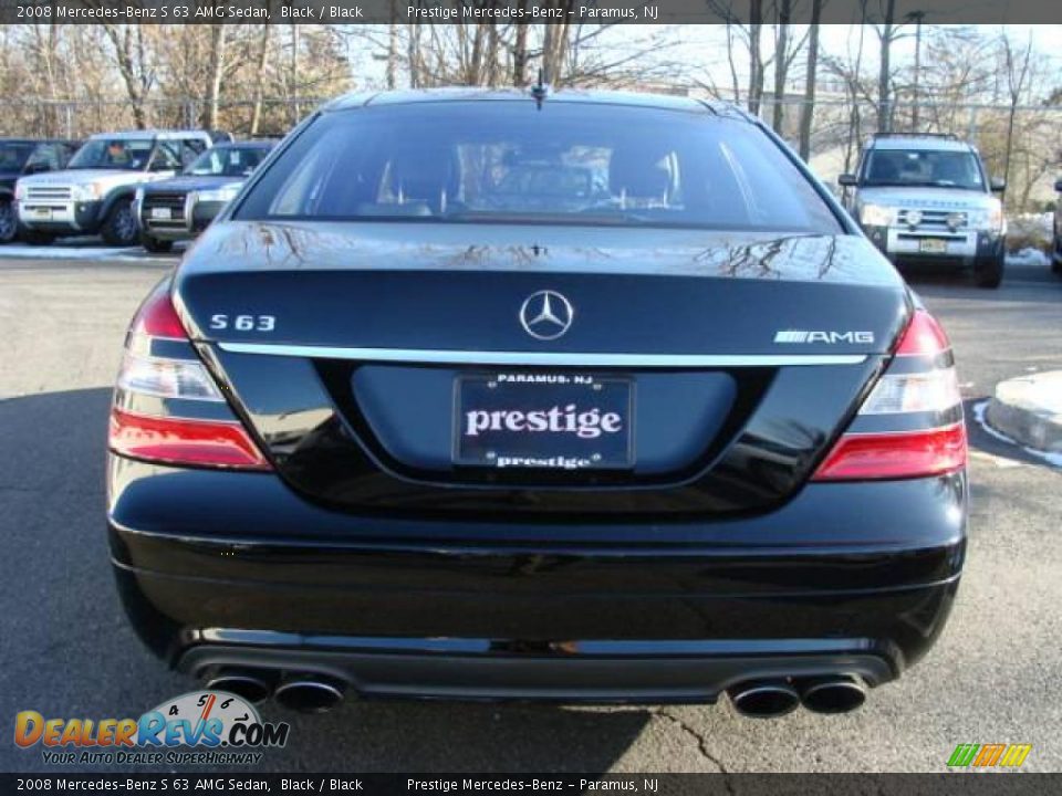 2008 Mercedes-Benz S 63 AMG Sedan Black / Black Photo #5