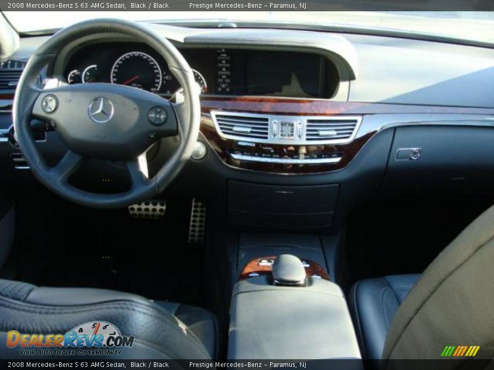 2008 Mercedes-Benz S 63 AMG Sedan Black / Black Photo #10